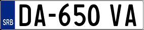 Trailer License Plate